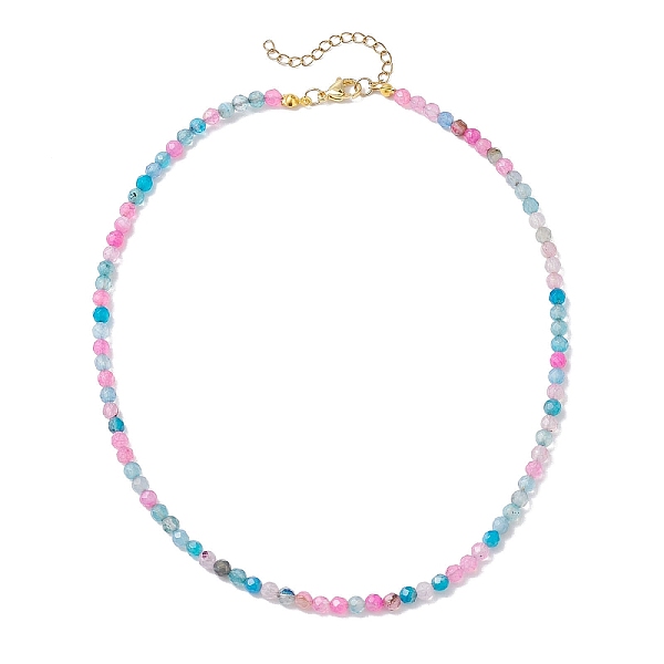 PandaHall Faceted Round Natural Agate(Dyed & Heated) Beaded Necklaces for Women, Deep Sky Blue, 15.94 inch(40.5cm) Natural Agate
PandaHall Faceted Round Natural Agate(Dyed & Heated) Beaded Necklaces for Women, Deep Sky Blue, 15.94 inch(40.5cm) Natural Agate