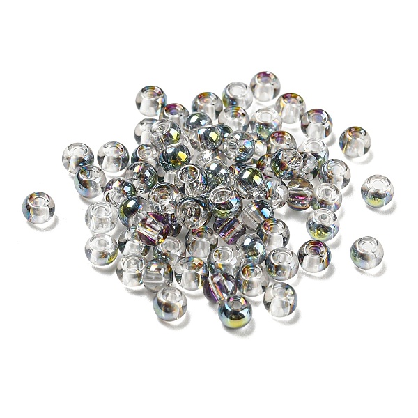 PandaHall Glass Seed Beads, AB Color, Rondelle, Colorful, 4x3mm, Hole: 1.2mm, 20g/bag Glass
PandaHall Glass Seed Beads, AB Color, Rondelle, Colorful, 4x3mm, Hole: 1.2mm, 20g/bag Glass