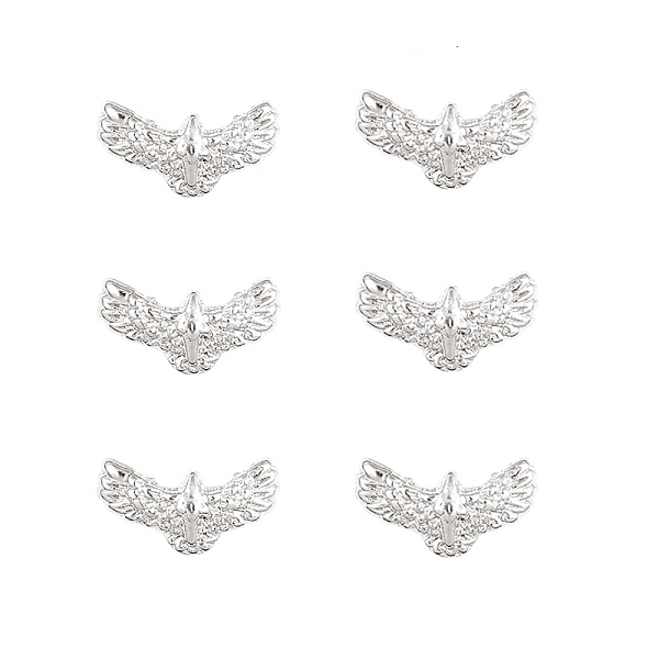 PandaHall Alloy Cabochons, Nail Art Decoration Accessories for Women, Eagle, Platinum, 5x9x1.8mm, about 100pcs/bag Alloy Other Animal
PandaHall Alloy Cabochons, Nail Art Decoration Accessories for Women, Eagle, Platinum, 5x9x1.8mm, about 100pcs/bag Alloy Other Animal