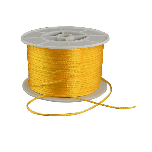 PandaHall Round Nylon Thread, Rattail Satin Cord, for Chinese Knot Making, Gold, 1mm, 100yards/roll Nylon Gold
PandaHall Round Nylon Thread, Rattail Satin Cord, for Chinese Knot Making, Gold, 1mm, 100yards/roll Nylon Gold