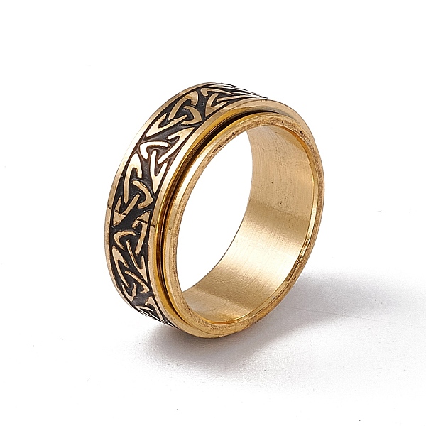 PandaHall Enamel Sailor's Knot Pattern Rotating Spinner Ring, 304 Stainless Steel Fidge Band Ring for Anxiety Stress Relief, Golden, US Size..., Black
PandaHall Enamel Sailor's Knot Pattern Rotating Spinner Ring, 304 Stainless Steel Fidge Band Ring for Anxiety Stress Relief, Golden, US Size..., Black