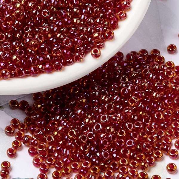 PandaHall MIYUKI Round Rocailles Beads, Japanese Seed Beads, Fancy Lined, (RR3528) Fancy Lined Siam, 15/0, 1.5mm, Hole: 0.7mm, about..., Red
PandaHall MIYUKI Round Rocailles Beads, Japanese Seed Beads, Fancy Lined, (RR3528) Fancy Lined Siam, 15/0, 1.5mm, Hole: 0.7mm, about..., Red