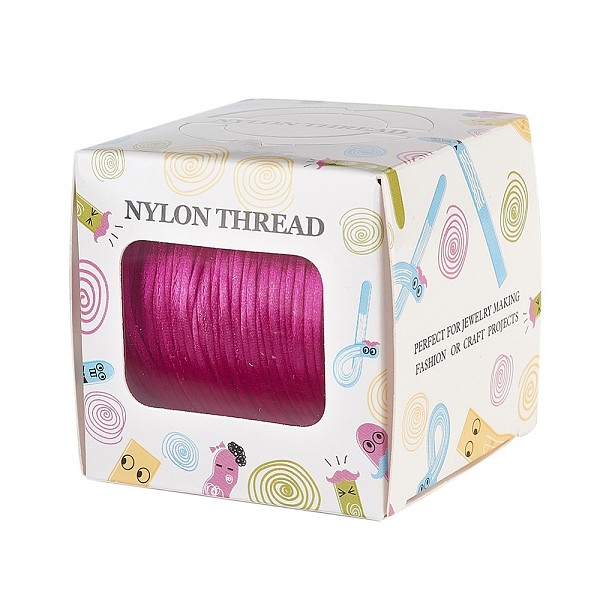 PandaHall Nylon Thread, Rattail Satin Cord, Medium Violet Red, 1.0mm, about 76.55 yards(70m)/roll Nylon Red
PandaHall Nylon Thread, Rattail Satin Cord, Medium Violet Red, 1.0mm, about 76.55 yards(70m)/roll Nylon Red