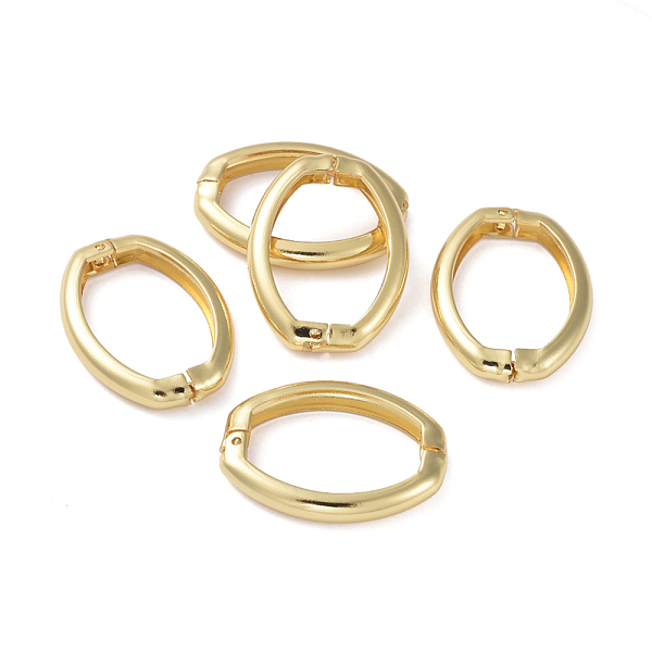 PandaHall Brass Shortener Clasps, Twister Clasps, Long-Lasting Plated, Oval Ring, Real 18K Gold Plated, 27x20x4mm Brass
PandaHall Brass Shortener Clasps, Twister Clasps, Long-Lasting Plated, Oval Ring, Real 18K Gold Plated, 27x20x4mm Brass