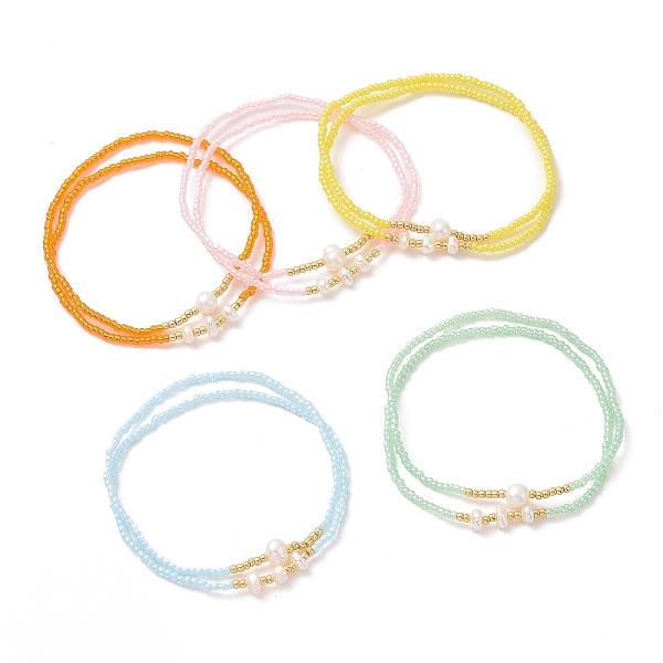 PandaHall 2Pcs 2 Style Glass Seed & Natural Pearl Beaded Stretch Bracelets Set for Women, Mixed Color, Inner Diameter: 2-1/8 inch(5.5cm)..., Multicolor
PandaHall 2Pcs 2 Style Glass Seed & Natural Pearl Beaded Stretch Bracelets Set for Women, Mixed Color, Inner Diameter: 2-1/8 inch(5.5cm)..., Multicolor