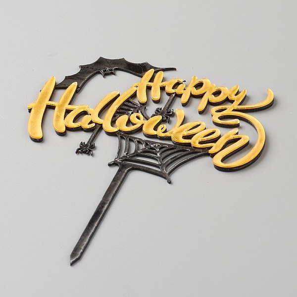 PandaHall Acrylic Halloween Cake Insert Card Decoration, with Self Adhesive, for Halloween Cake Decoration, Word Happy Halloween with Bat &..., Orange
PandaHall Acrylic Halloween Cake Insert Card Decoration, with Self Adhesive, for Halloween Cake Decoration, Word Happy Halloween with Bat &..., Orange