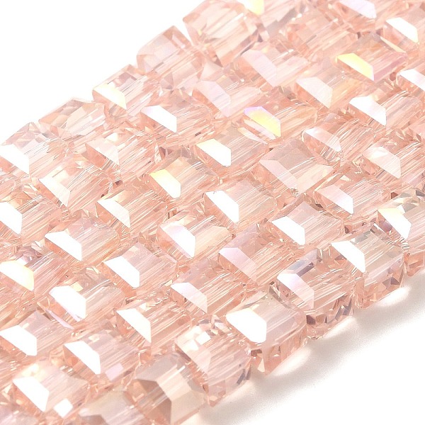 PandaHall Electroplate Glass Beads Strands, AB Color Plated, Faceted, Cube, Pink, 5~6x5~6x5~6mm, Hole: 1mm, 95~100pcs/strand, 54~57cm Glass...
PandaHall Electroplate Glass Beads Strands, AB Color Plated, Faceted, Cube, Pink, 5~6x5~6x5~6mm, Hole: 1mm, 95~100pcs/strand, 54~57cm Glass...