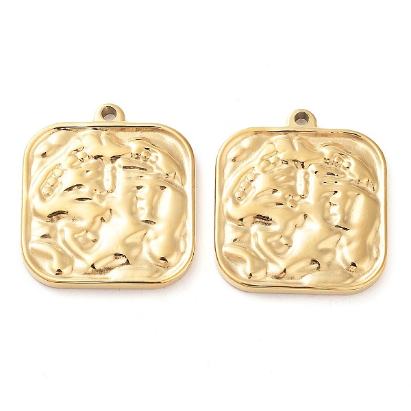 PandaHall 304 Stainless Steel Pendants, Textured, Square Charm, Real 14K Gold Plated, 24x21.5x2.5mm, Hole: 1.6mm 304 Stainless Steel Square
PandaHall 304 Stainless Steel Pendants, Textured, Square Charm, Real 14K Gold Plated, 24x21.5x2.5mm, Hole: 1.6mm 304 Stainless Steel Square