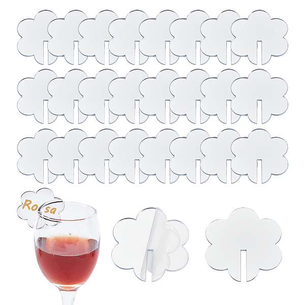 PandaHall Flower Acrylic Wine Glass Charms Tag, Wine Glass Marker, for Wedding Party Decoration, Silver, 39x39.5x1.5mm Acrylic Flower Silver
PandaHall Flower Acrylic Wine Glass Charms Tag, Wine Glass Marker, for Wedding Party Decoration, Silver, 39x39.5x1.5mm Acrylic Flower Silver