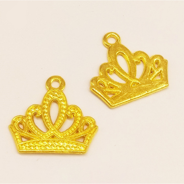 PandaHall Zinc Alloy Pendants, DIY Accessories for UV Resin Jewelry Making, Crown, Golden, 17x17mm Alloy Crown
PandaHall Zinc Alloy Pendants, DIY Accessories for UV Resin Jewelry Making, Crown, Golden, 17x17mm Alloy Crown
