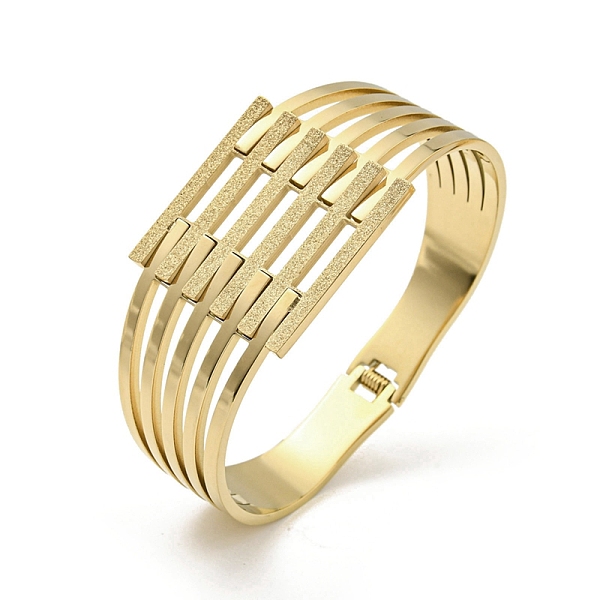 PandaHall 304 Stainless Steel Hollow Out Hinged Bangles for Women, Golden, 3/8~1-1/8 inch(1.1~2.95cm), Inner Diameter: 2-3/8x1-7/8 inch...
PandaHall 304 Stainless Steel Hollow Out Hinged Bangles for Women, Golden, 3/8~1-1/8 inch(1.1~2.95cm), Inner Diameter: 2-3/8x1-7/8 inch...
