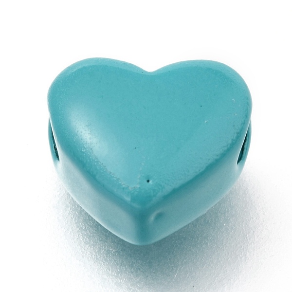 PandaHall Spray Painted Brass Beads, Heart, Teal, 8.5x10x5.5mm, Hole: 2.2mm Brass Heart Cyan
PandaHall Spray Painted Brass Beads, Heart, Teal, 8.5x10x5.5mm, Hole: 2.2mm Brass Heart Cyan