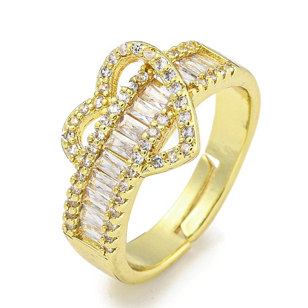 PandaHall Rack Plating Brass Micro Pave Cubic Zirconia Heart Adjustable Rings for Women, Long-Lasting Plated, Cadmium Free & Lead Free, Real..., Clear
PandaHall Rack Plating Brass Micro Pave Cubic Zirconia Heart Adjustable Rings for Women, Long-Lasting Plated, Cadmium Free & Lead Free, Real..., Clear