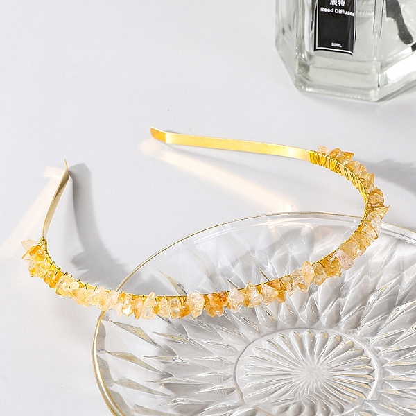 PandaHall Wire Wrapped Natural Citrine Chip Hair Bands, with Metal Hoop, for Women Girls, 140x120x25mm Citrine
PandaHall Wire Wrapped Natural Citrine Chip Hair Bands, with Metal Hoop, for Women Girls, 140x120x25mm Citrine