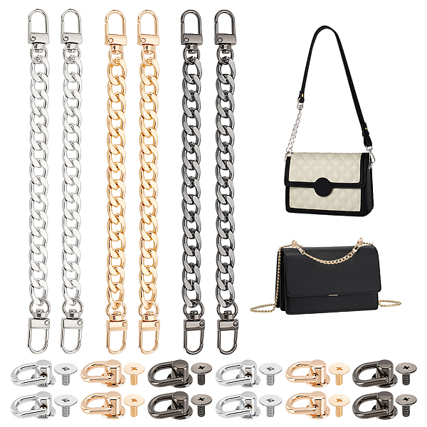 PandaHall DIY Pruse Making Kits, Including Aluminum Curb Chains Bag Handles, Alloy D Ring Head Screwback Button, Steel Screwdriver, Mixed...
PandaHall DIY Pruse Making Kits, Including Aluminum Curb Chains Bag Handles, Alloy D Ring Head Screwback Button, Steel Screwdriver, Mixed...