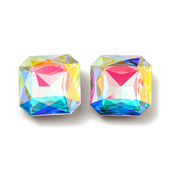 PandaHall Glass Rhinestone Cabochons, Point Back & Back Plated, Faceted, Square, Crystal AB, 18x18x7.5mm Glass Rhinestone Square Clear
PandaHall Glass Rhinestone Cabochons, Point Back & Back Plated, Faceted, Square, Crystal AB, 18x18x7.5mm Glass Rhinestone Square Clear