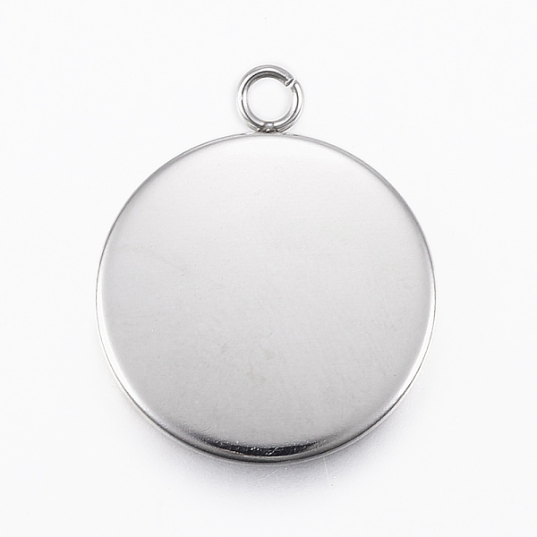 PandaHall 304 Stainless Steel Pendant Cabochon Settings, Flat Round, Stainless Steel Color, Tray: 20mm, 26.5x22x2mm, Hole: 3mm 304 Stainless...
PandaHall 304 Stainless Steel Pendant Cabochon Settings, Flat Round, Stainless Steel Color, Tray: 20mm, 26.5x22x2mm, Hole: 3mm 304 Stainless...