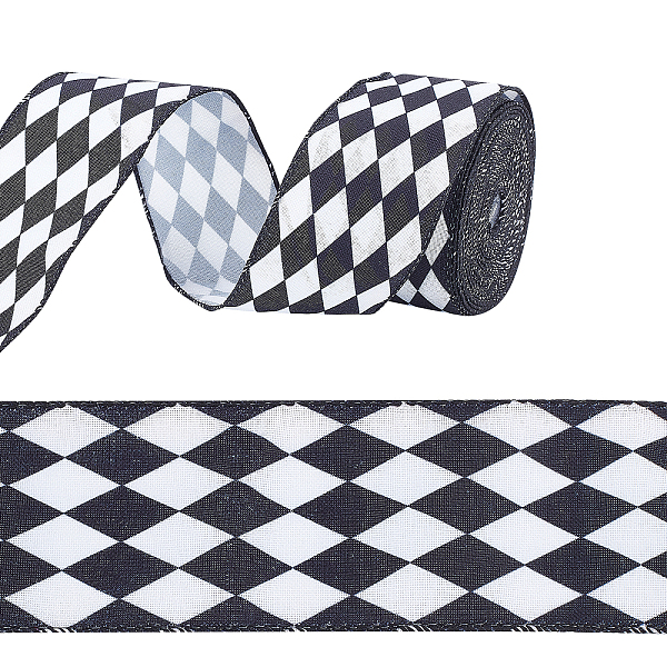 PandaHall PH 12yards Black and White Check Ribbon, 2.4" Diamond Checkered Ribbon Wired Edge Ribbon Christmas Gingham Ribbon for Bow Home...
PandaHall PH 12yards Black and White Check Ribbon, 2.4" Diamond Checkered Ribbon Wired Edge Ribbon Christmas Gingham Ribbon for Bow Home...