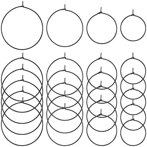 PandaHall SUNNYCLUE 40Pcs 4 Style 304 Stainless Steel Hoop Earring Findings, Wine Grass Charm Rings, Electrophoresis Black, 21 Gauge...
PandaHall SUNNYCLUE 40Pcs 4 Style 304 Stainless Steel Hoop Earring Findings, Wine Grass Charm Rings, Electrophoresis Black, 21 Gauge...