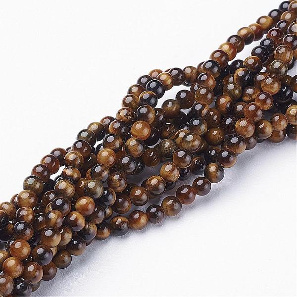 PandaHall Natural Tiger Eye Beads Strands, Grade AB+, Round, 4mm, Hole: 0.8mm, about 89~93pcs/strand, 15.5 inch Tiger Eye Round
PandaHall Natural Tiger Eye Beads Strands, Grade AB+, Round, 4mm, Hole: 0.8mm, about 89~93pcs/strand, 15.5 inch Tiger Eye Round