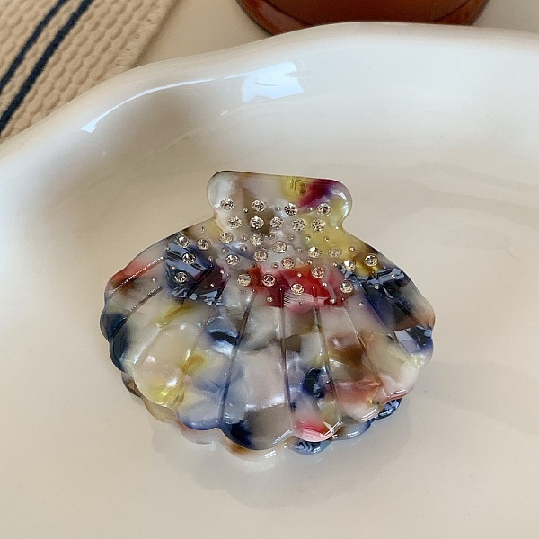 PandaHall Shell Shape Cellulose Acetate(Resin) Claw Hair Clips, with Rhinestones, Hair Accessories for Women Girl, Colorful, 40x50mm...
PandaHall Shell Shape Cellulose Acetate(Resin) Claw Hair Clips, with Rhinestones, Hair Accessories for Women Girl, Colorful, 40x50mm...