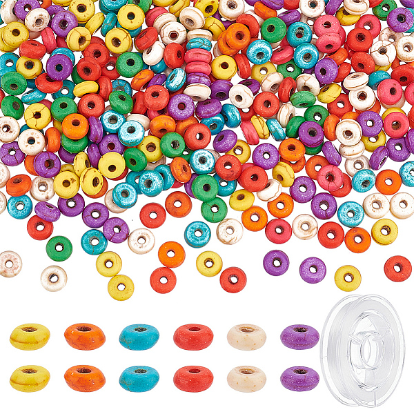 PandaHall SUNNYCLUE DIY Gemstone Bracelet Making Kit, Including Synthetic Turquoise Rondeller Beads, Elastic Thread, Mixed Color, Beads..., Multicolor
PandaHall SUNNYCLUE DIY Gemstone Bracelet Making Kit, Including Synthetic Turquoise Rondeller Beads, Elastic Thread, Mixed Color, Beads..., Multicolor