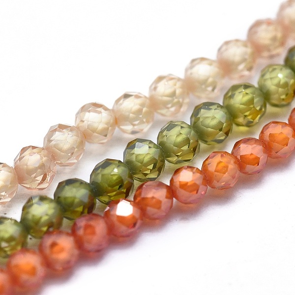 PandaHall Cubic Zirconia Bead Strands, Round, Faceted, Mixed Color, 2mm, Hole: 0.2mm, about 14.96 inch(38cm), 184pcs/strand Cubic Zirconia..., Multicolor
PandaHall Cubic Zirconia Bead Strands, Round, Faceted, Mixed Color, 2mm, Hole: 0.2mm, about 14.96 inch(38cm), 184pcs/strand Cubic Zirconia..., Multicolor