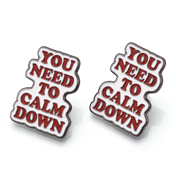 PandaHall Word You Need To Calm Down Enamel Pin, Gunmetal Plated Alloy Badge for Backpack Clothes, Orange Red, 27.5x21x1.5mm Alloy+Enamel...
PandaHall Word You Need To Calm Down Enamel Pin, Gunmetal Plated Alloy Badge for Backpack Clothes, Orange Red, 27.5x21x1.5mm Alloy+Enamel...