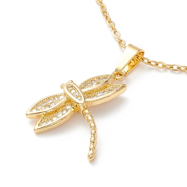 PandaHall Clear Cubic Zirconia Dragonfly Pendant Necklace, 304 Stainless Steel Jewelry for Women, Golden, 17.72 inch(45cm) Cubic Zirconia
PandaHall Clear Cubic Zirconia Dragonfly Pendant Necklace, 304 Stainless Steel Jewelry for Women, Golden, 17.72 inch(45cm) Cubic Zirconia