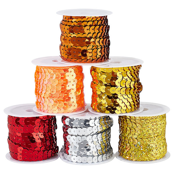 PandaHall 6 Rolls 6 Style Eco-Friendly Plastic Paillette Beads, Sequins Beads, Ornament Accessories, Flat Round, Mixed Color, 6mm, about..., Multicolor
PandaHall 6 Rolls 6 Style Eco-Friendly Plastic Paillette Beads, Sequins Beads, Ornament Accessories, Flat Round, Mixed Color, 6mm, about..., Multicolor