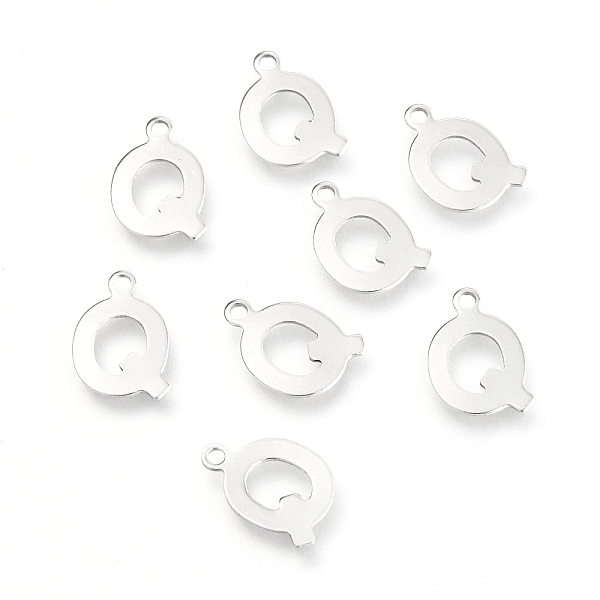 PandaHall 201 Stainless Steel Charms, Alphabet, Letter.Q, 12.6x8.3x0.7mm, Hole: 1.2mm 201 Stainless Steel Letter Q
PandaHall 201 Stainless Steel Charms, Alphabet, Letter.Q, 12.6x8.3x0.7mm, Hole: 1.2mm 201 Stainless Steel Letter Q