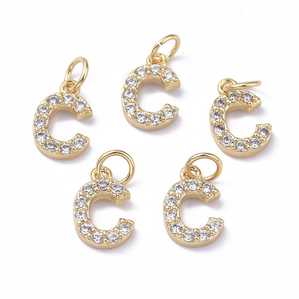 PandaHall Brass Micro Pave Grade AAA Cubic Zirconia Charms, Letter C, Cadmium Free & Nickel Free & Lead Free, Real 18K Gold Plated..., Clear
PandaHall Brass Micro Pave Grade AAA Cubic Zirconia Charms, Letter C, Cadmium Free & Nickel Free & Lead Free, Real 18K Gold Plated..., Clear
