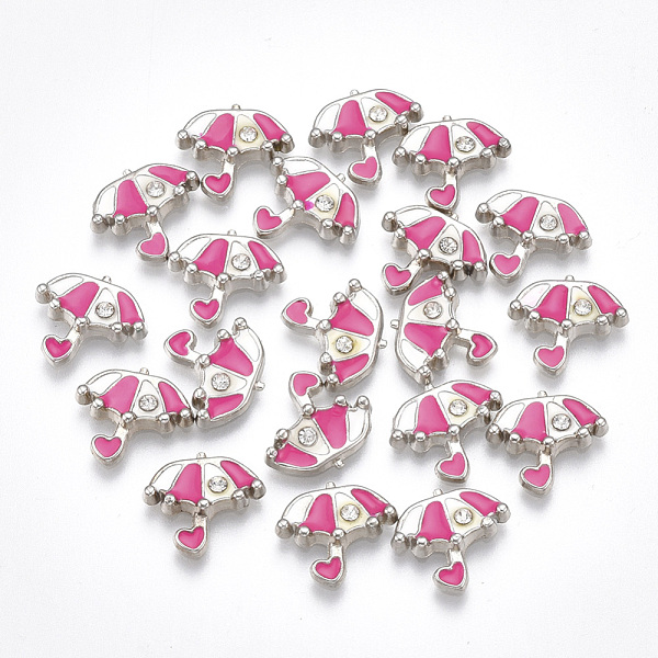 PandaHall Alloy Enamel Cabochons, Fit Floating Locket Charms, with Rhinestone, Umbrella, Colorful, Platinum, 9.5x10.5x2mm Alloy+Rhinestone..., Clear
PandaHall Alloy Enamel Cabochons, Fit Floating Locket Charms, with Rhinestone, Umbrella, Colorful, Platinum, 9.5x10.5x2mm Alloy+Rhinestone..., Clear