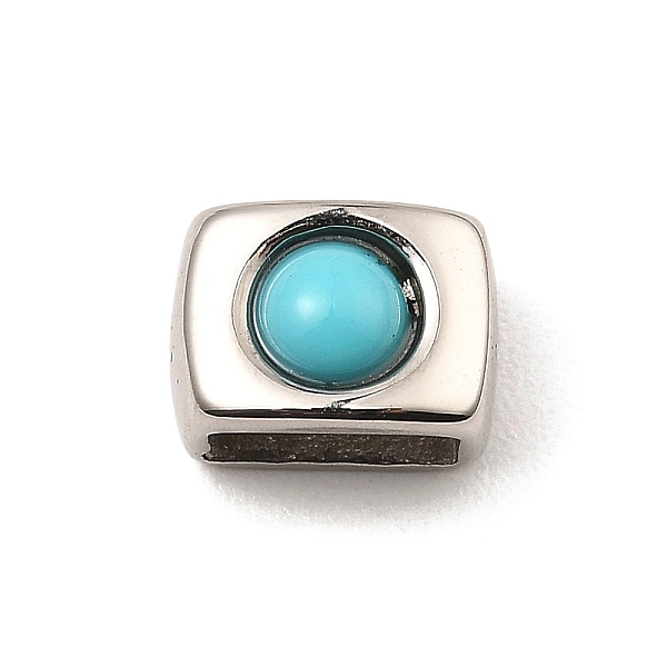 PandaHall 304 Stainless Steel Slide Charms, with Synthetic Turquoise, Rectangle, Stainless Steel Color, 7x10x7.5mm, Hole: 7.5x3.5mm 304...
PandaHall 304 Stainless Steel Slide Charms, with Synthetic Turquoise, Rectangle, Stainless Steel Color, 7x10x7.5mm, Hole: 7.5x3.5mm 304...