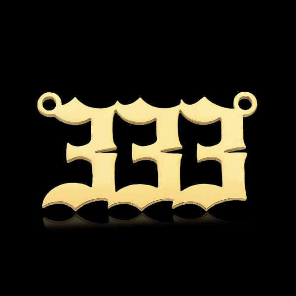 PandaHall 201 Stainless Steel Pendants, Number, Real 18K Gold Plated, Num.3, 12~14x18~26x1mm, Hole: 1.4mm 201 Stainless Steel Number
PandaHall 201 Stainless Steel Pendants, Number, Real 18K Gold Plated, Num.3, 12~14x18~26x1mm, Hole: 1.4mm 201 Stainless Steel Number