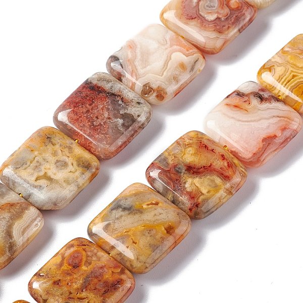 PandaHall Natural Crazy Lace Agate Beads Strands, Square, 19.5~20x19.5~20x6.5~7mm, Hole: 1.2mm, about 20pcs/strand, 15.59''~15.91''...
PandaHall Natural Crazy Lace Agate Beads Strands, Square, 19.5~20x19.5~20x6.5~7mm, Hole: 1.2mm, about 20pcs/strand, 15.59''~15.91''...