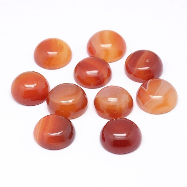 PandaHall Natural Agate Cabochons, Dyed, Half Round/Dome, Coral, 15~16x5~7mm Natural Agate Half Round Red
PandaHall Natural Agate Cabochons, Dyed, Half Round/Dome, Coral, 15~16x5~7mm Natural Agate Half Round Red