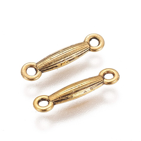 PandaHall Tibetan Style Bar Links connectors, Antique Golden, Lead Free & Cadmium Free & Nickel Free, 18x3.5x3mm, Hole: 2mm Alloy Oval
PandaHall Tibetan Style Bar Links connectors, Antique Golden, Lead Free & Cadmium Free & Nickel Free, 18x3.5x3mm, Hole: 2mm Alloy Oval