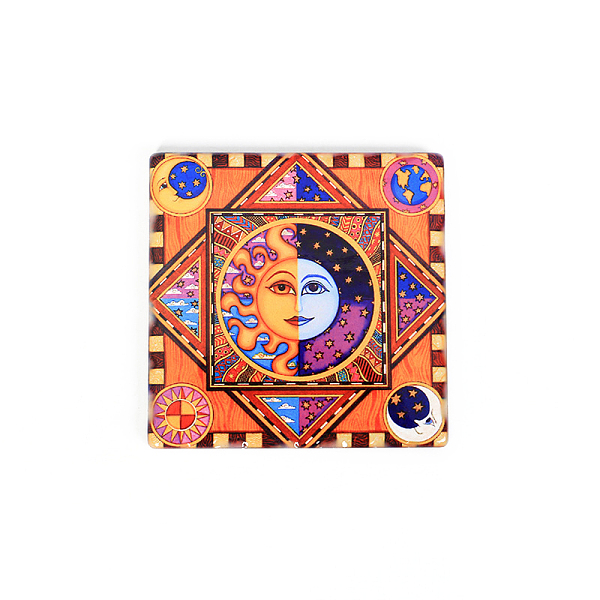 PandaHall Porcelain Cup Mats, Hot Pads Heat Resistant, Square with Sun Moon Art Pattern, Coral, 93.5x93.5mm Porcelain Sun Red
PandaHall Porcelain Cup Mats, Hot Pads Heat Resistant, Square with Sun Moon Art Pattern, Coral, 93.5x93.5mm Porcelain Sun Red