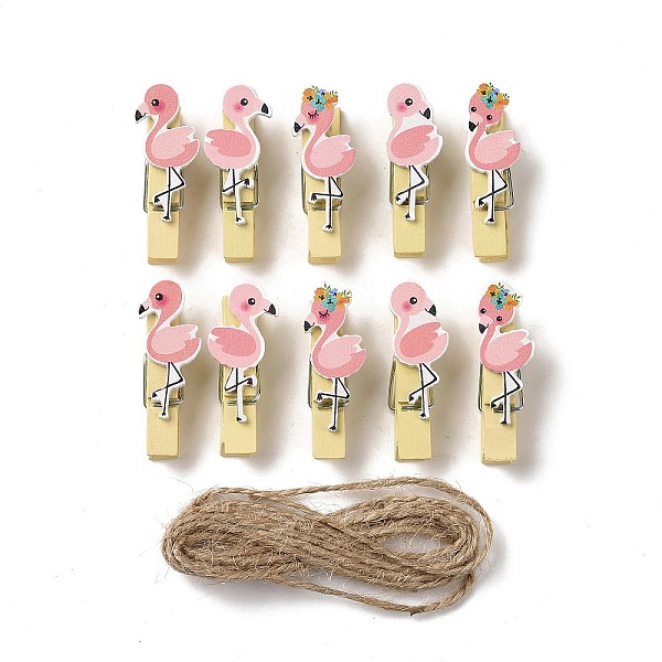 PandaHall Wooden & Iron Clothes Pins, Flamingo Theme, with Hemp Rope for Hanging Note, Photo, Clothes, Office School Supplies, BurlyWood..., Orange
PandaHall Wooden & Iron Clothes Pins, Flamingo Theme, with Hemp Rope for Hanging Note, Photo, Clothes, Office School Supplies, BurlyWood..., Orange