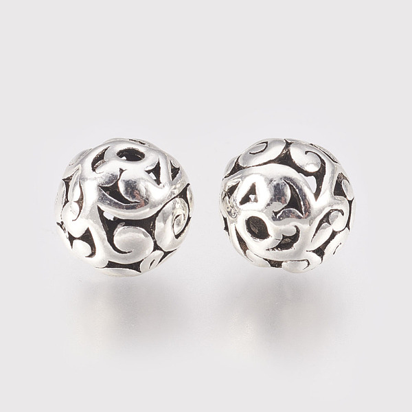 PandaHall Tibetan Style Alloy Beads, Hollow Round, Antique Silver, 11x10mm, Hole: 1.5mm Alloy Round
PandaHall Tibetan Style Alloy Beads, Hollow Round, Antique Silver, 11x10mm, Hole: 1.5mm Alloy Round