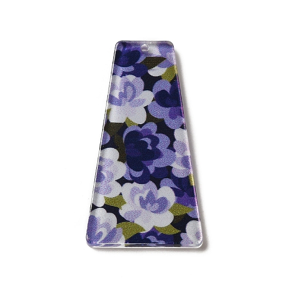 PandaHall Printed Acrylic Pendants, Trapezoid, Lilac, 44.5x23.5x2.5mm, Hole: 1.5mm Acrylic Trapezoid Purple
PandaHall Printed Acrylic Pendants, Trapezoid, Lilac, 44.5x23.5x2.5mm, Hole: 1.5mm Acrylic Trapezoid Purple