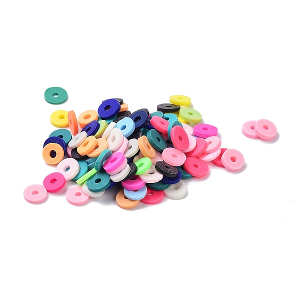 PandaHall Handmade Polymer Clay Beads, Heishi Beads, Flat Round/Disc, Mixed Color, 6x1mm, Hole: 1.5mm, about 2400pcs/100g Polymer Clay Disc..., Multicolor
PandaHall Handmade Polymer Clay Beads, Heishi Beads, Flat Round/Disc, Mixed Color, 6x1mm, Hole: 1.5mm, about 2400pcs/100g Polymer Clay Disc..., Multicolor