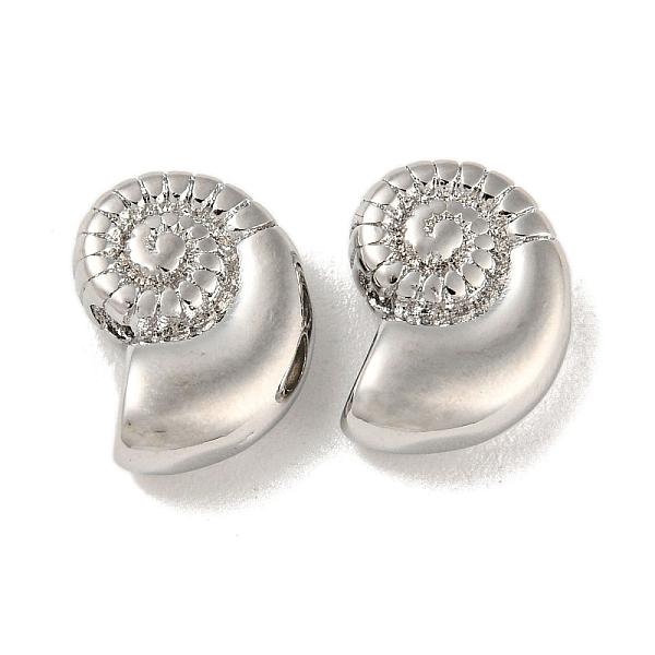 PandaHall Brass Beads, Spiral Shell Shape, Platinum, 10x7.5x4mm, Hole: 1.2mm Brass
PandaHall Brass Beads, Spiral Shell Shape, Platinum, 10x7.5x4mm, Hole: 1.2mm Brass