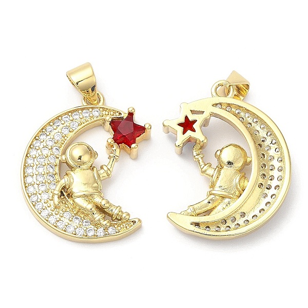 PandaHall Eco-Friendly Brass Micro Pave Cubic Zirconia Pendants, with Glass Lead Free & Cadmium Free, Moon Charm, Real 18K Gold Plated..., Clear
PandaHall Eco-Friendly Brass Micro Pave Cubic Zirconia Pendants, with Glass Lead Free & Cadmium Free, Moon Charm, Real 18K Gold Plated..., Clear