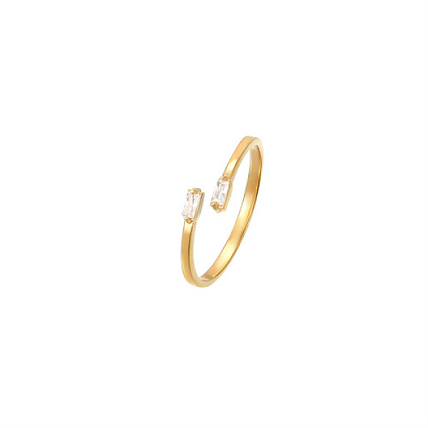 PandaHall Golden Stainless Steel Cuff Ring, with Glass, Rectangle, Clear, Inner Diameter: 20mm Stainless Steel+Glass Rectangle Clear
PandaHall Golden Stainless Steel Cuff Ring, with Glass, Rectangle, Clear, Inner Diameter: 20mm Stainless Steel+Glass Rectangle Clear