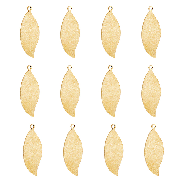 PandaHall SUPERFINDINGS Brass Pendants, Leaf, Light Gold, 32x12.5x1mm, Hole: 1.8mm, 30pcs/box Brass Leaf
PandaHall SUPERFINDINGS Brass Pendants, Leaf, Light Gold, 32x12.5x1mm, Hole: 1.8mm, 30pcs/box Brass Leaf