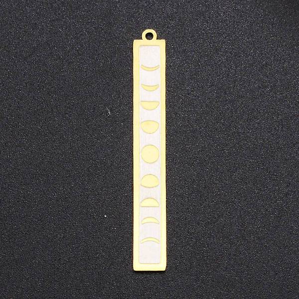 PandaHall 201 Stainless Steel Pendants, Laser Cut, Bar with Moon Phase, Golden, 45x6x1mm, Hole: 1.4mm 201 Stainless Steel Rectangle
PandaHall 201 Stainless Steel Pendants, Laser Cut, Bar with Moon Phase, Golden, 45x6x1mm, Hole: 1.4mm 201 Stainless Steel Rectangle
