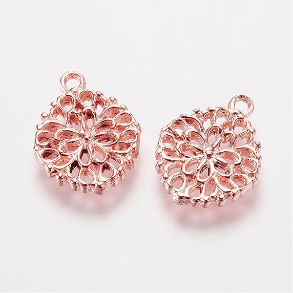 PandaHall Tibetan Style Alloy Pendants, Flower, Rose Gold, 15.5x12.5x2mm, Hole: 1mm Alloy Flower
PandaHall Tibetan Style Alloy Pendants, Flower, Rose Gold, 15.5x12.5x2mm, Hole: 1mm Alloy Flower