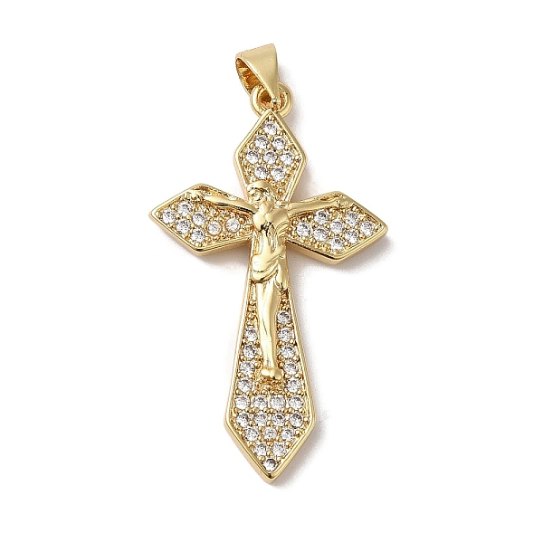 PandaHall Rack Plating Brass Micro Pave Clear Cubic Zirconia Pendants, Long-Lasting Plated, Lead Free & Cadmium Free, Cross, Real 18K Gold...
PandaHall Rack Plating Brass Micro Pave Clear Cubic Zirconia Pendants, Long-Lasting Plated, Lead Free & Cadmium Free, Cross, Real 18K Gold...